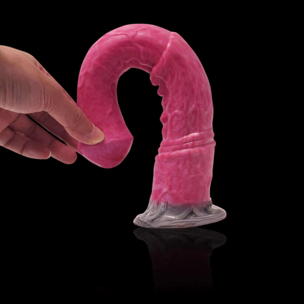 Punch Pink Vibrating Horse Dildo - Marengo