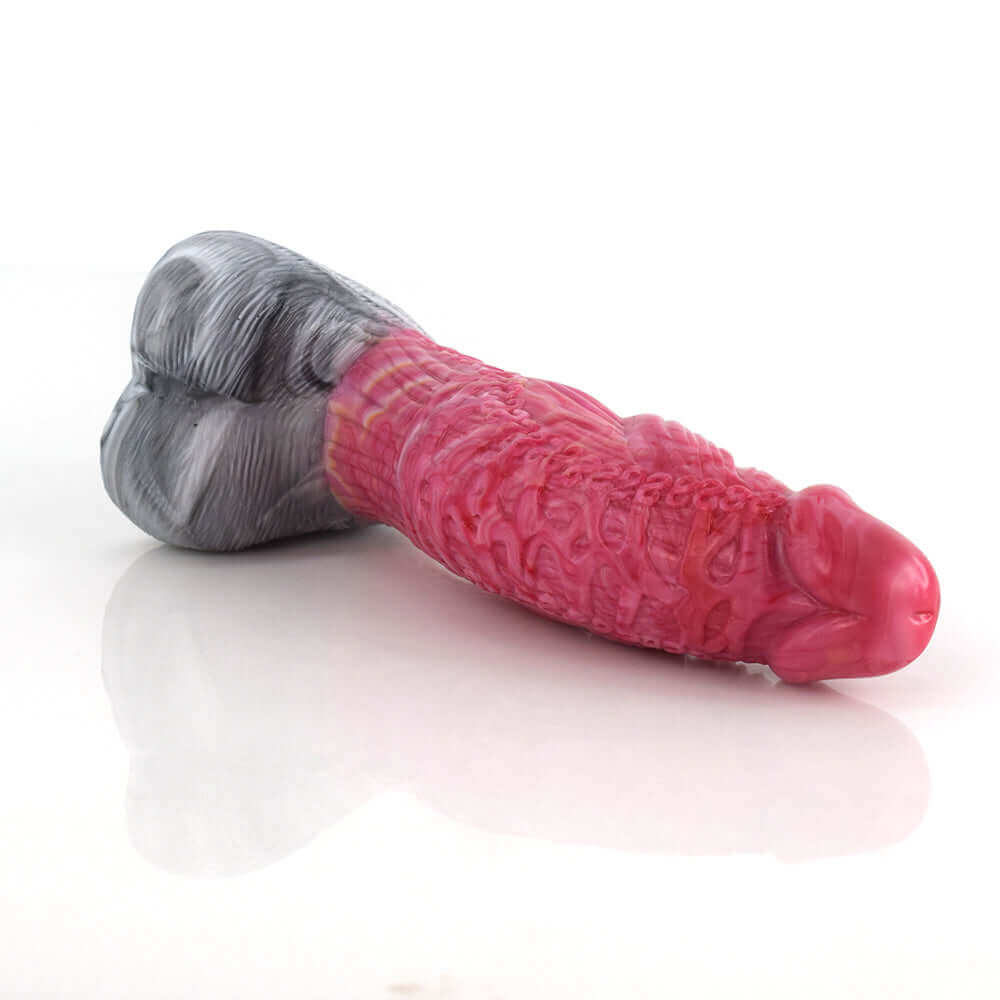 Punch Pink Dragon Dildo - Silver Dragon